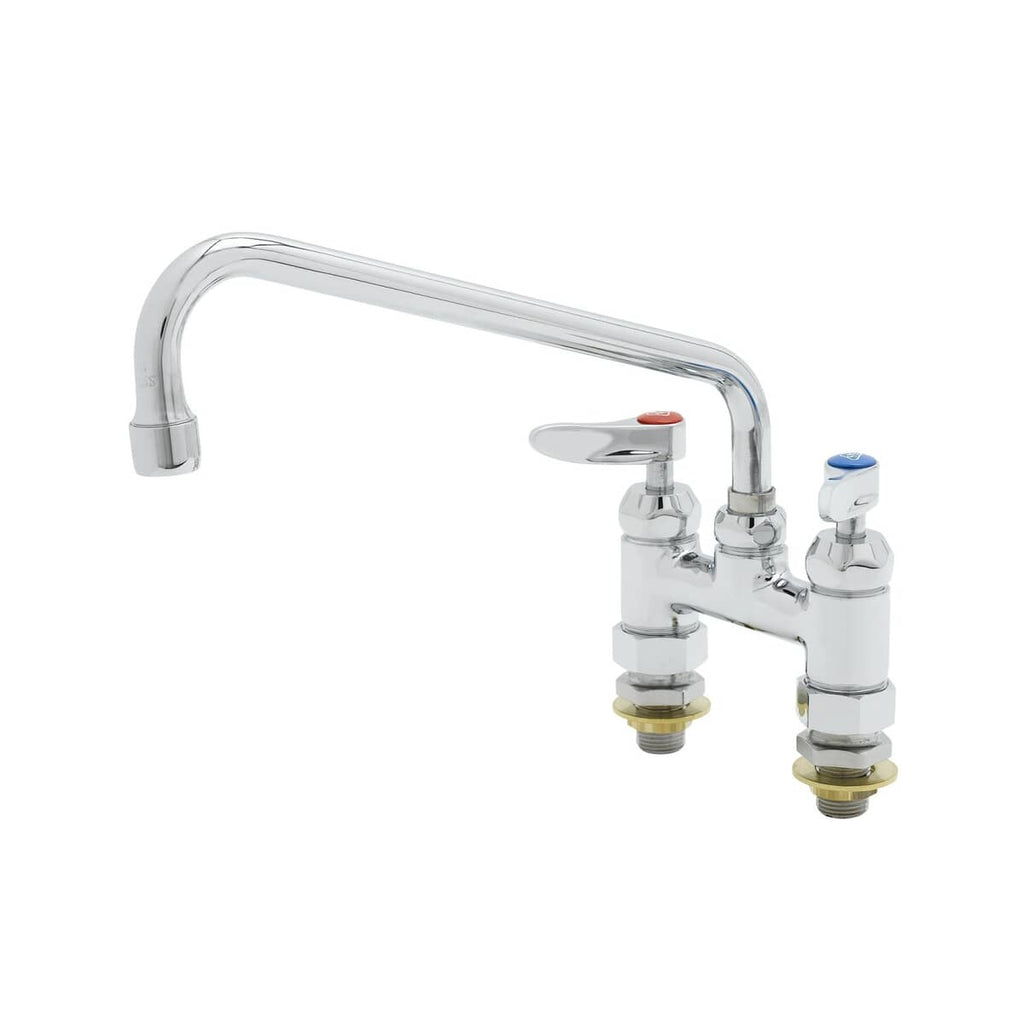 T&S BRASS PARTS T&S Brass B-0225-61X-CCCR 4 Double Pantry Base Faucet, Swivel Outlet, Deck - SKU TSB-0225-61X-CCCR