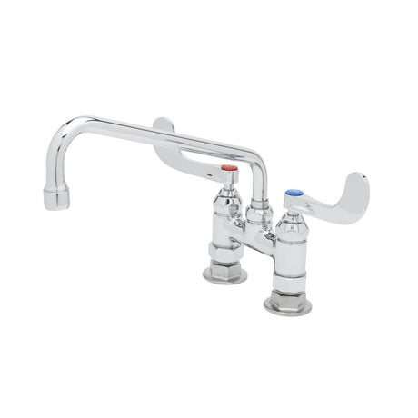 T&amp;S BRASS PARTS T&amp;S Brass B-0226-WH4 Mixing Faucet 4 Deck Mount Eterna Cart - SKU TSB-0226-WH4