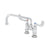 T&S BRASS PARTS T&S Brass B-0226-WH4 Mixing Faucet 4 Deck Mount Eterna Cart - SKU TSB-0226-WH4