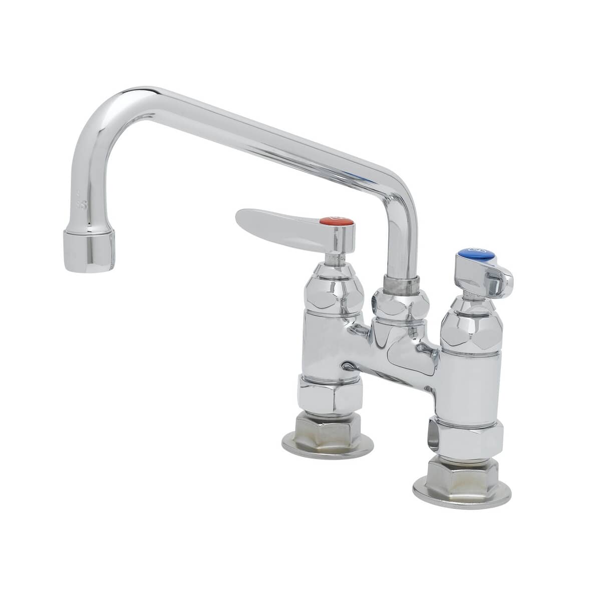 T&amp;S BRASS PARTS T&amp;S Brass B-0227 Double Pantry Faucet Deck Mount 4 Cent - SKU TSB-0227