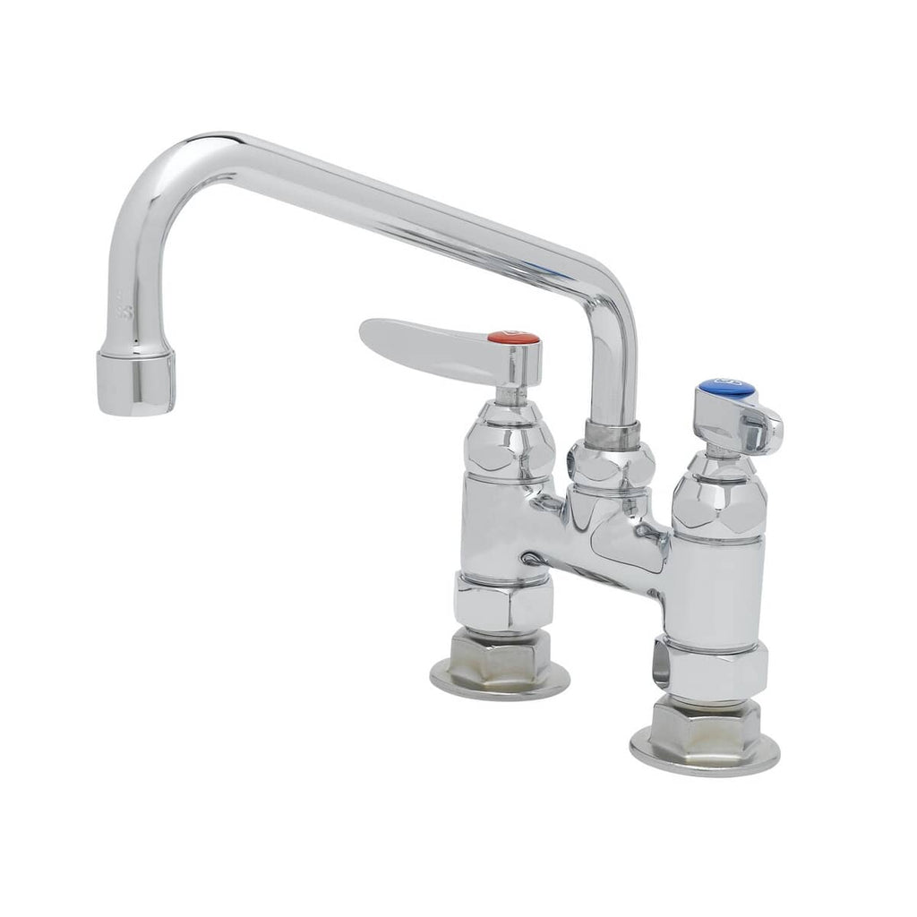 T&S BRASS PARTS T&S Brass B-0227 Double Pantry Faucet Deck Mount 4 Cent - SKU TSB-0227
