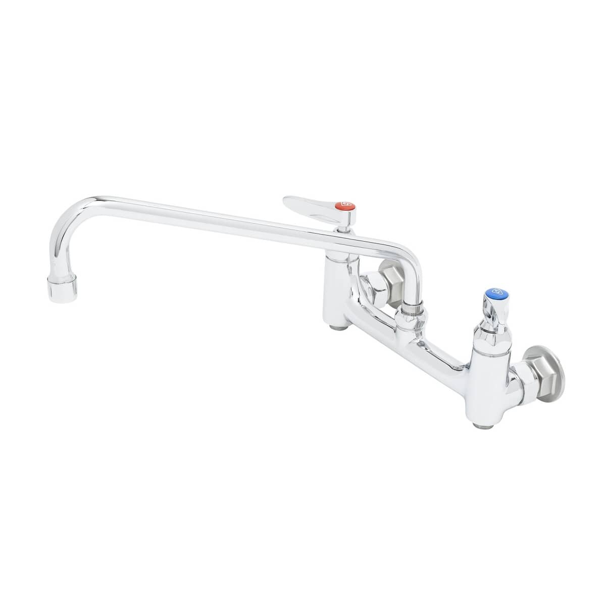 T&amp;S BRASS PARTS T&amp;S Brass B-0231-BST Double Pantry Faucet, Wall Mount, 8 Centers, 12 - SKU TSB-0231-BST