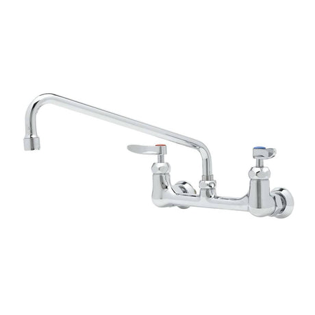 T&amp;S BRASS PARTS T&amp;S Brass B-0231-EE-CR 8 C/C Double Pantry Faucet, Wall Mount, Ceramas, - SKU TSB-0231-EE-CR