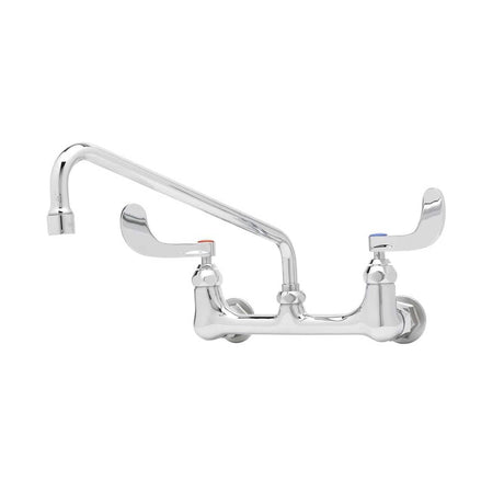 T&amp;S BRASS PARTS T&amp;S Brass B-0231-WH4 Double Pantry Faucet 8 Wall Mount 4 Wrist-Acti - SKU TSB-0231-WH4