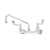 T&S BRASS PARTS T&S Brass B-0231-WH4 Double Pantry Faucet 8 Wall Mount 4 Wrist-Acti - SKU TSB-0231-WH4