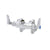 T&S BRASS PARTS T&S Brass B-0240-LN Double Pantry Swivel Faucet Wall Mount Adjustabl - SKU TSB-0240-LN