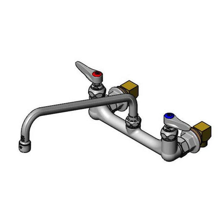 T&amp;S BRASS PARTS T&amp;S Brass B-0244 8 Wall Mount Faucet 12 Swing Nozzle B-0199-01 - SKU TSB-0244