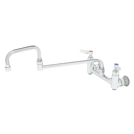 T&amp;S BRASS PARTS T&amp;S Brass B-0265-BST Double Pantry Faucet Wall Mount 8 Centers 18 - SKU TSB-0265-BST