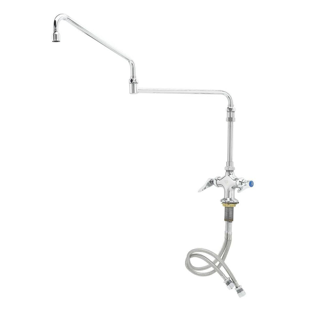 T&S BRASS PARTS T&S Brass B-0268-04 Dual Pantry Faucet Single Hole Base El - SKU TSB-0268-04