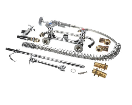 T&amp;S BRASS PARTS T&amp;S Brass B-0287-427-B Big-Flow Pre-Rinse Unit: 8 Wall Mount A - SKU TSB-0287-427-B