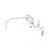 T&S BRASS PARTS T&S Brass B-0293-14 Big-Flo Mixing Faucet 8 Deck Mount 14 - SKU TSB-0293-14