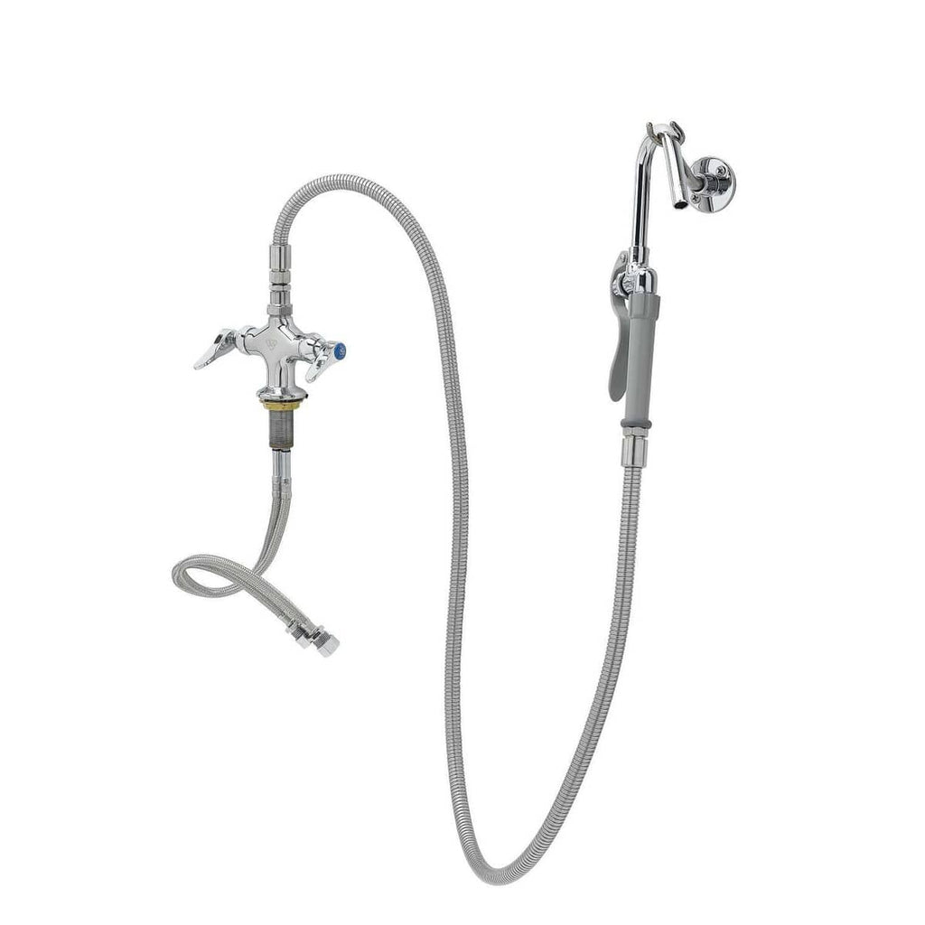 T&S BRASS PARTS T&S Brass B-0300-102A-CR Dual Pantry Base Faucet Cv Ceramas 053A B-0102- - SKU TSB-0300-102A-CR