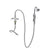 T&S BRASS PARTS T&S Brass B-0300-102A-CR Dual Pantry Base Faucet Cv Ceramas 053A B-0102- - SKU TSB-0300-102A-CR