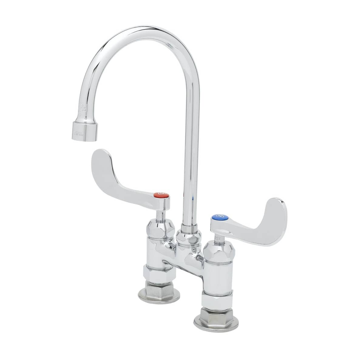T&amp;S BRASS PARTS T&amp;S Brass B-0328-CR-VF05 4 Deck Mount Faucet W/ 0.5 GPM Non-Aerated Vr Out - SKU TSB-0328-CR-VF05
