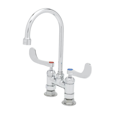 T&amp;S BRASS PARTS T&amp;S Brass B-0328-CR-VF05 4 Deck Mount Faucet W/ 0.5 GPM Non-Aerated Vr Out - SKU TSB-0328-CR-VF05