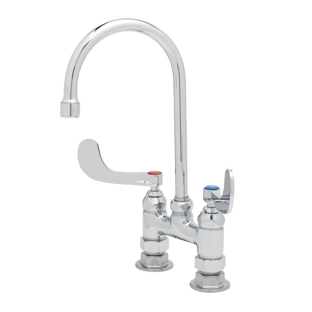 T&S BRASS PARTS T&S Brass B-0328 4C/C Deck Mount Bar Faucet W/ 2.2 GPM Aerator B-W - SKU TSB-0328