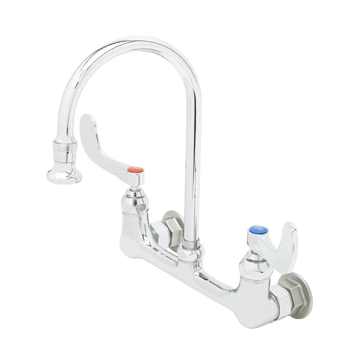 T&amp;S BRASS PARTS T&amp;S Brass B-0350-04 Medical Faucet Wall Mount 8 Centers S/R Goosen - SKU TSB-0350-04