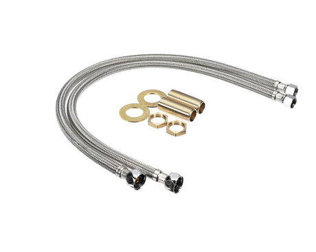 T&amp;S BRASS PARTS T&amp;S Brass B-0425-KIT Inlet Kit 24IN Hoses Nipples Washer L - SKU TSB-0425-KIT