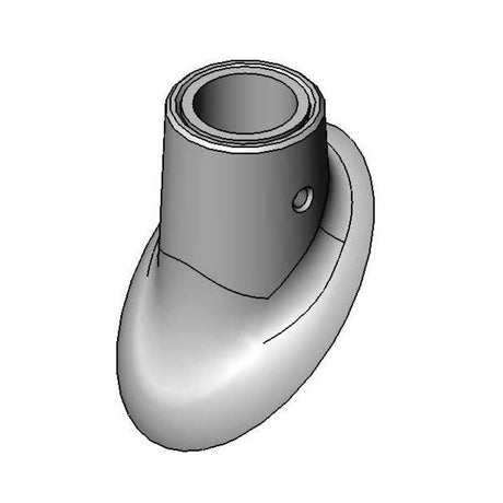 T&amp;S BRASS PARTS T&amp;S Brass B-0462 Angled Slip Flange 3/8 NPT - SKU TSB-0462