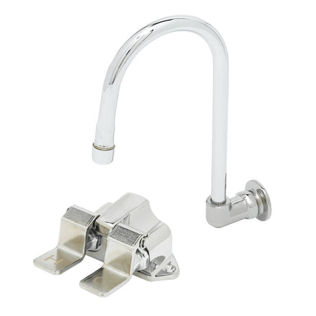 T&amp;S BRASS PARTS T&amp;S Brass B-0502-537K Floor-Mounted Double Pedal Valve W/ Dummy Rigid Go - SKU TSB-0502-537K