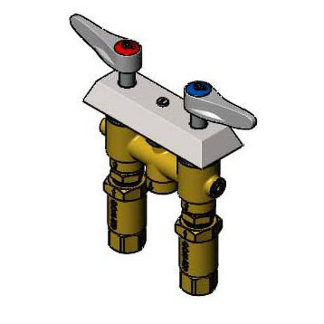 T&amp;S BRASS PARTS T&amp;S Brass B-0513-01 Concealed Mixing Faucet, Lever Handles, Adapters &amp; - SKU TSB-0513-01