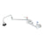 T&S BRASS PARTS T&S Brass B-0597 Pot Filler Wall Mount 8 Centers 18 Do - SKU TSB-0597