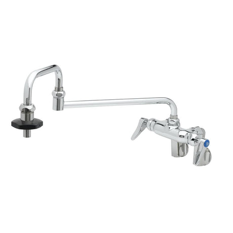 T&amp;S BRASS PARTS T&amp;S Brass B-0599-CR Double Pantry Faucet Wall Mount Adjustable Cente - SKU TSB-0599-CR