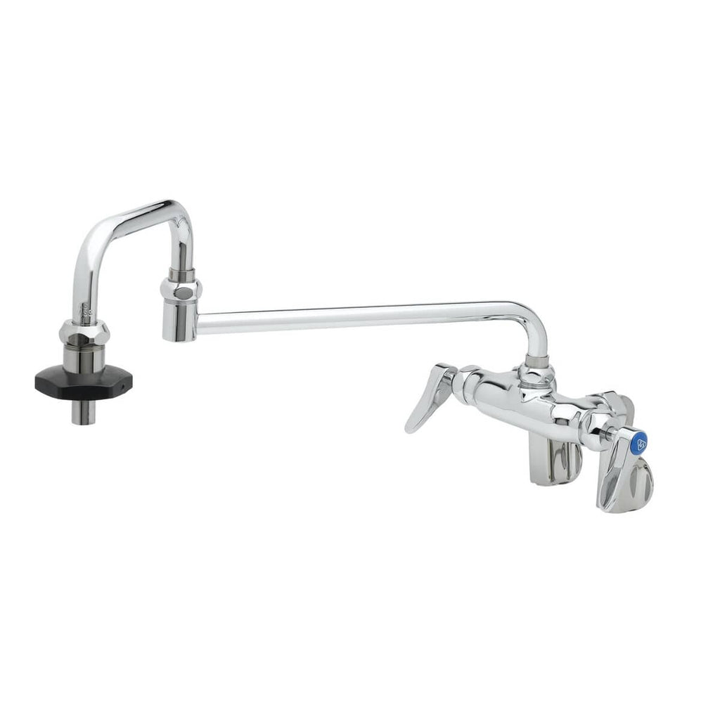 T&S BRASS PARTS T&S Brass B-0599-CR Double Pantry Faucet Wall Mount Adjustable Cente - SKU TSB-0599-CR