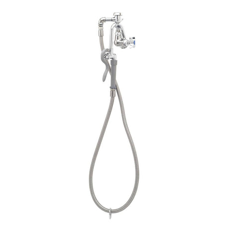 T&amp;S BRASS PARTS T&amp;S Brass B-0605-H Pot Filler Wall Mount Vb SS Hose Sel - SKU TSB-0605-H