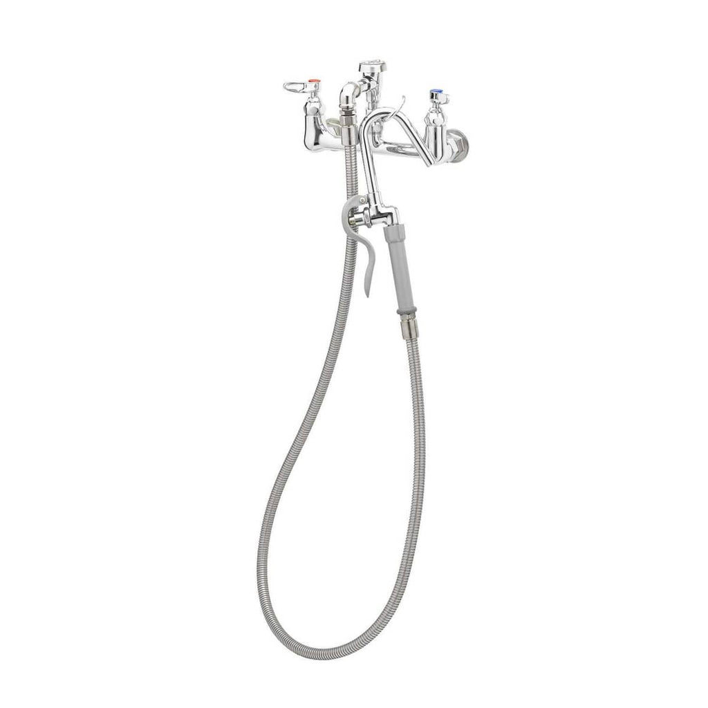T&S BRASS PARTS T&S Brass B-0610 Pot Filler Wall Mount 8 Centers Vacuu - SKU TSB-0610