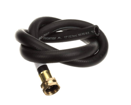 T&amp;S BRASS PARTS T&amp;S Brass B-0618-02 48 Black Rubber Hose W/ Garden Hose Inle - SKU TSB-0618-02