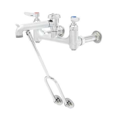 T&amp;S BRASS PARTS T&amp;S Brass B-0655-BSTR Service Sink Faucet 8 Wall Mount Built-In Stops - SKU TSB-0655-BSTR