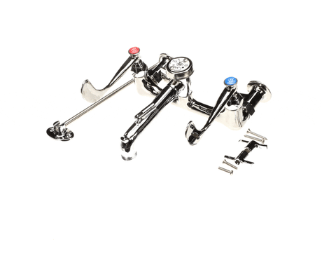T&amp;S BRASS PARTS T&amp;S Brass B-0658 Service Sink Faucet Wall Mount 8 Cente - SKU TSB-0658
