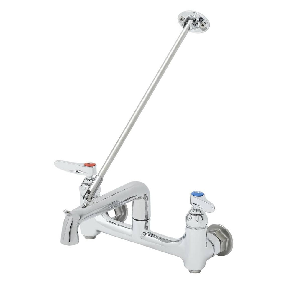 T&S BRASS PARTS T&S Brass B-0660-BSTP Service Sink Faucet Wall Mount 8 Centers Built - SKU TSB-0660-BSTP