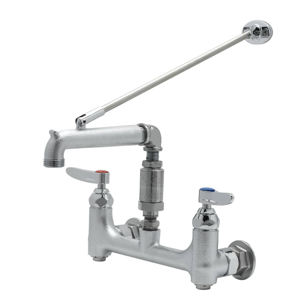 T&S BRASS PARTS T&S Brass B-0665-BSTR-CVB Service Sink Faucet 8 Wall Mount Built-In Stops - SKU TSB-0665-BSTR-CVB