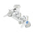 T&S BRASS PARTS T&S Brass B-0670-01 Service Sink Faucet Wall Mount Adjusta - SKU TSB-0670-01