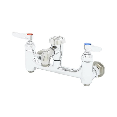 T&amp;S BRASS PARTS T&amp;S Brass B-0674-BSTP Service Sink Faucet Wall Mount 8 Cente - SKU TSB-0674-BSTP