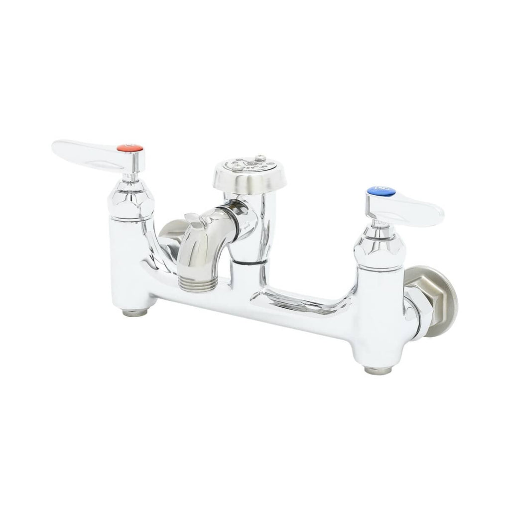 T&S BRASS PARTS T&S Brass B-0674-BSTP Service Sink Faucet Wall Mount 8 Cente - SKU TSB-0674-BSTP