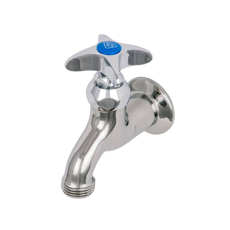 T&amp;S BRASS PARTS T&amp;S Brass B-0702 Sill Faucet 1/2 NPT Female Inlet 4-ARM Handle - SKU TSB-0702