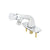 T&S BRASS PARTS T&S Brass B-0805-VR Metering Faucet Single Temp Push-Button Cap Vr - SKU TSB-0805-VR