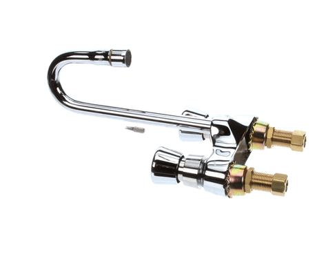 T&amp;S BRASS PARTS T&amp;S Brass B-0834 Metering Fct Deck Mt 4 Centers Swivel - SKU TSB-0834