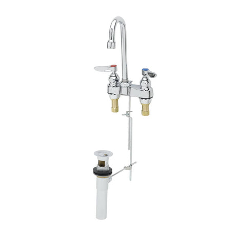 T&amp;S BRASS PARTS T&amp;S Brass B-0873 Lavatory Fct Deck Mt 4 Centers Swivel/Rigid Go - SKU TSB-0873