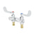 T&S BRASS PARTS T&S Brass B-0890-CR-LF05 4CENTERSET Mixing Fct Ceramic Cartridges 0.5 GPM - SKU TSB-0890-CR-LF05