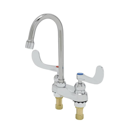 T&amp;S BRASS PARTS T&amp;S Brass B-0892-01CR-L22 4 Centerset Faucet Swivel Gooseneck Ceramas 2. - SKU TSB-0892-01CR-L22