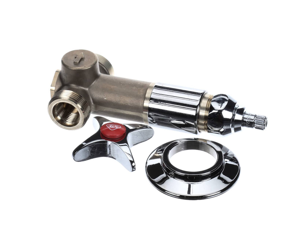 T&S BRASS PARTS T&S Brass B-1025-1 Concealed Straight Valve 1/2 NPT Female - SKU TSB-1025-1