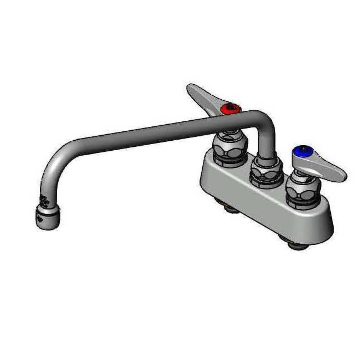 T&amp;S BRASS PARTS T&amp;S Brass B-1103 Workboard Faucet, Deck Mount, 3-1/2 Centers, 12 - SKU TSB-1103