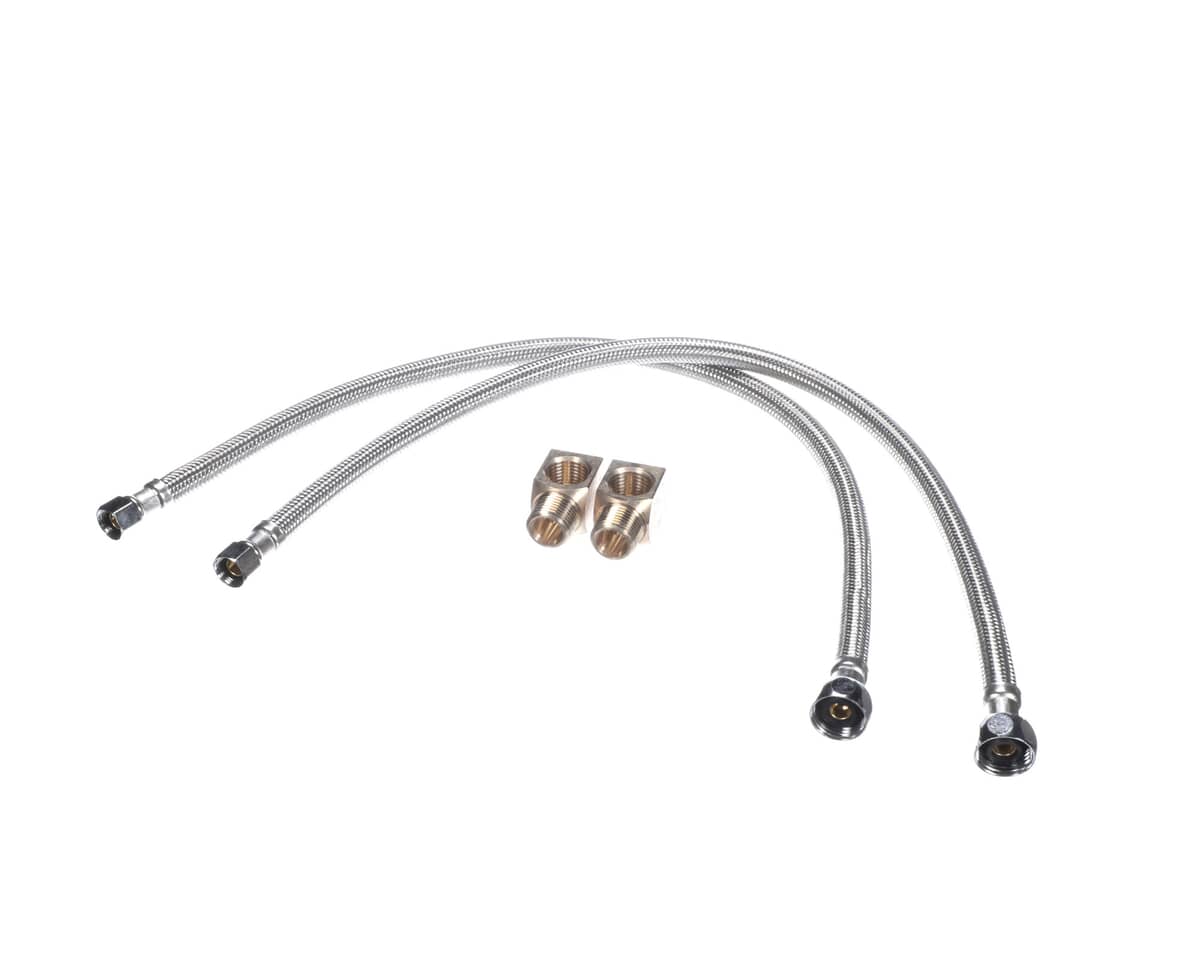 T&amp;S BRASS PARTS T&amp;S Brass B-1105-KIT Inlet Kit 1/2NPT Close Elbows 24 Flex - SKU TSB-1105-KIT