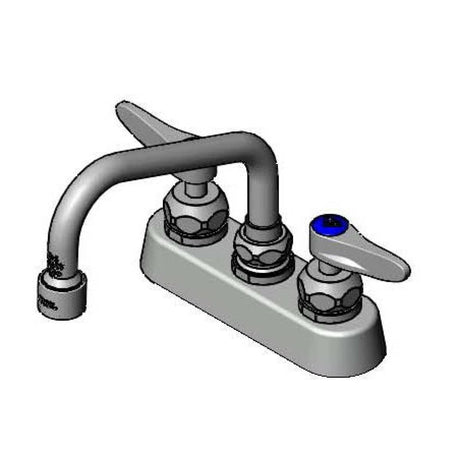 T&amp;S BRASS PARTS T&amp;S Brass B-1110-XS-V12CR 4 Deck Mount Faucet 1.2 GPM Vr Aerator - SKU TSB-1110-XS-V12CR