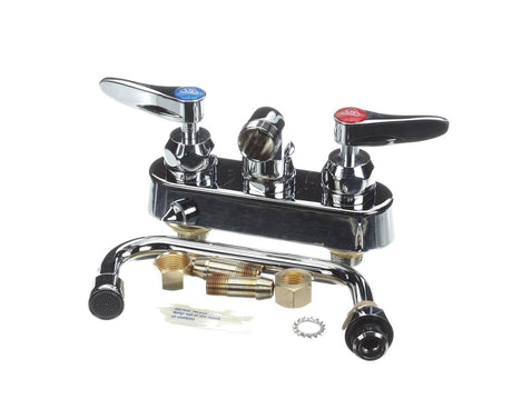 T&amp;S BRASS PARTS T&amp;S Brass B-1115-CR 4 Wall Mount Workboard Faucet 6 Swing N - SKU TSB-1115-CR