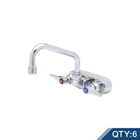 T&amp;S BRASS PARTS T&amp;S Brass B-1115-M Workboard Faucet Wall Mount 4 Centers 6 Swing - SKU TSB-1115-M